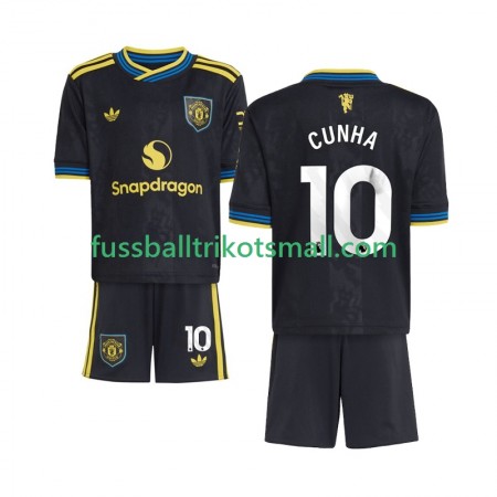 Fußballtrikots Manchester United Matheus Cunha 10 Kinder 2025-2026 Kurzarm 3rd trikot kaufen